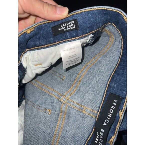 VERONICA Beard Cut 301 Carolina Color Baby Boot High Rise Jeans Size 24 NEW (G - Picture 6 of 10